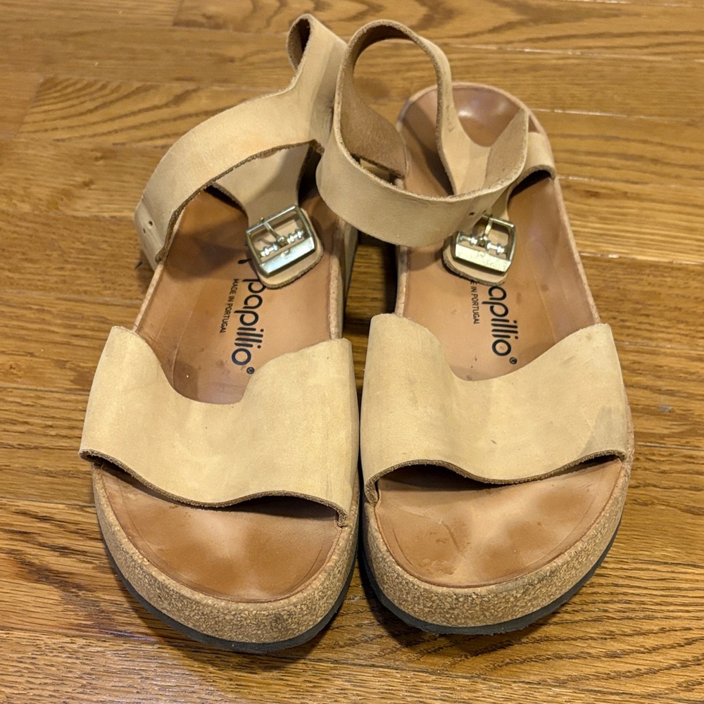 Birkenstocks | Papillo Brand Sandals Ankle Buckle Size 42 Women 11.5 Neutral Tan